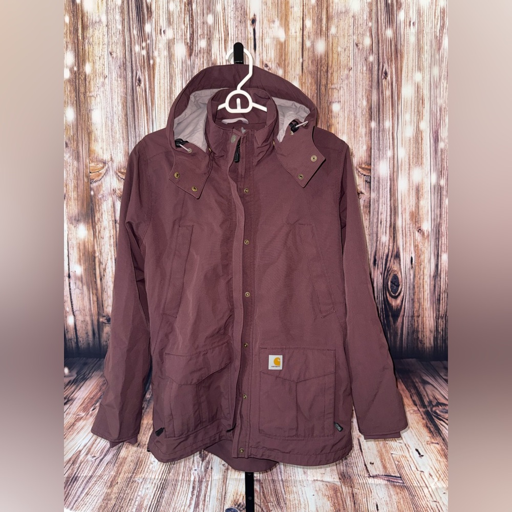 Carhartt Burgundy Hooded Jacket